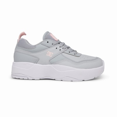 DC E.Tribeka Platform Women's White/Grey Sneakers Australia Sale QHR-405